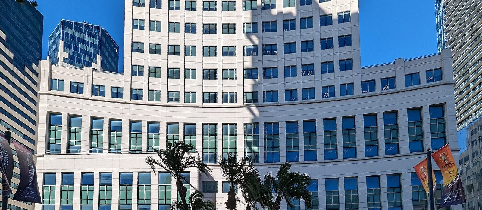 The San Diego Hall of Justice, downtown San Diego